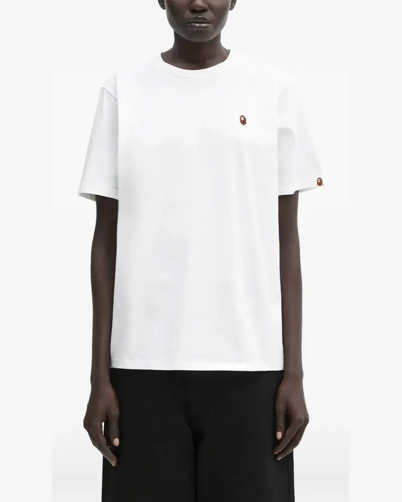 BAPE Ape Head One Point T-Shirt - Weiß Weiß