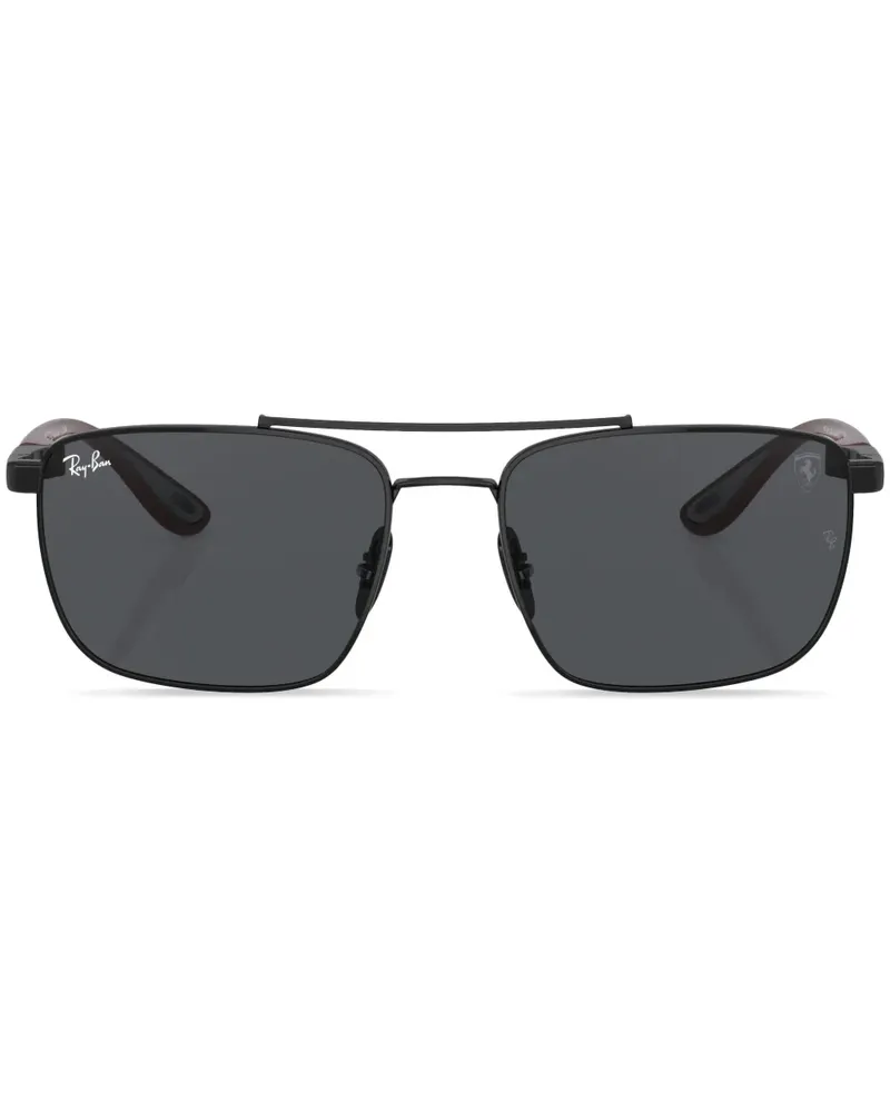 Ray Ban Sonnenbrille mit Doppelsteg - Schwarz Schwarz