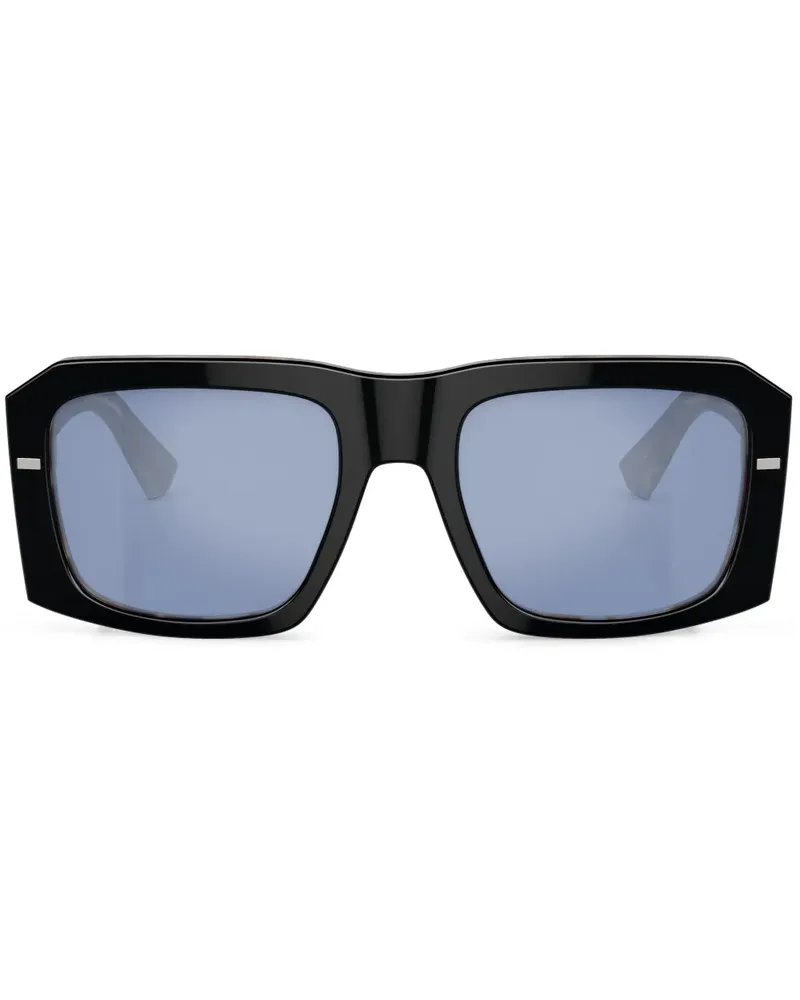 Dolce & Gabbana Sonnenbrille mit eckigem Gestell - Schwarz Schwarz