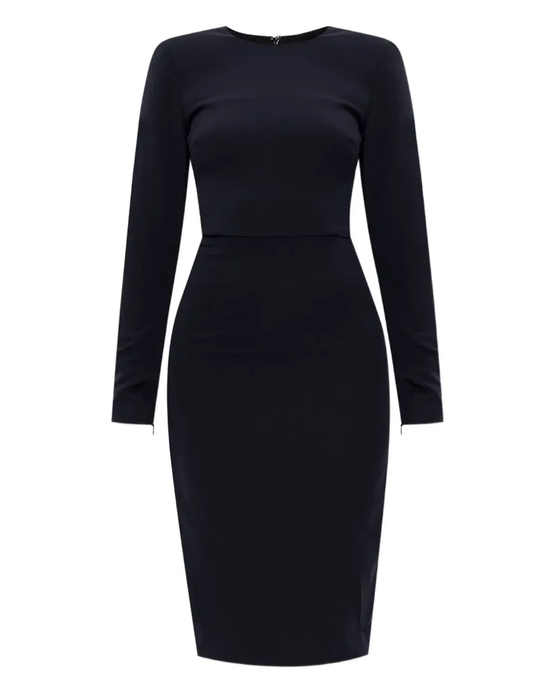 Victoria Beckham Schmales Kleid mit langen Ärmeln - Blau Blau