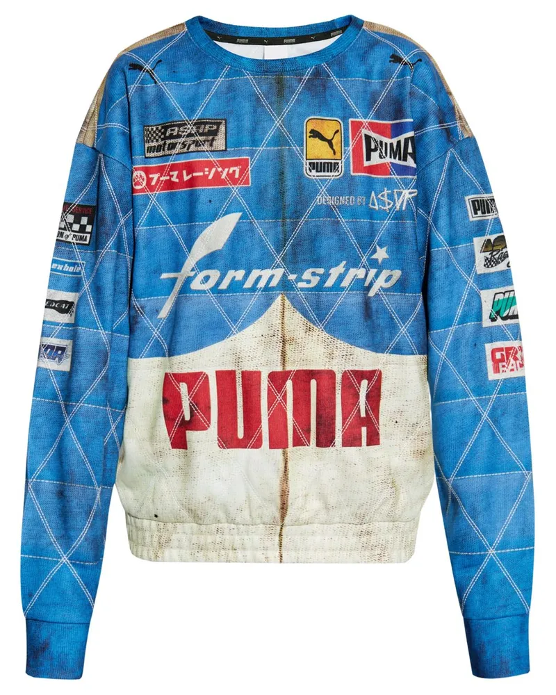 Puma x A$AP Rocky Sweatshirt mit Steppung - Blau Blau