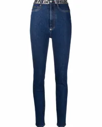 Philipp Plein Skinny-Jeans mit Logo Blau