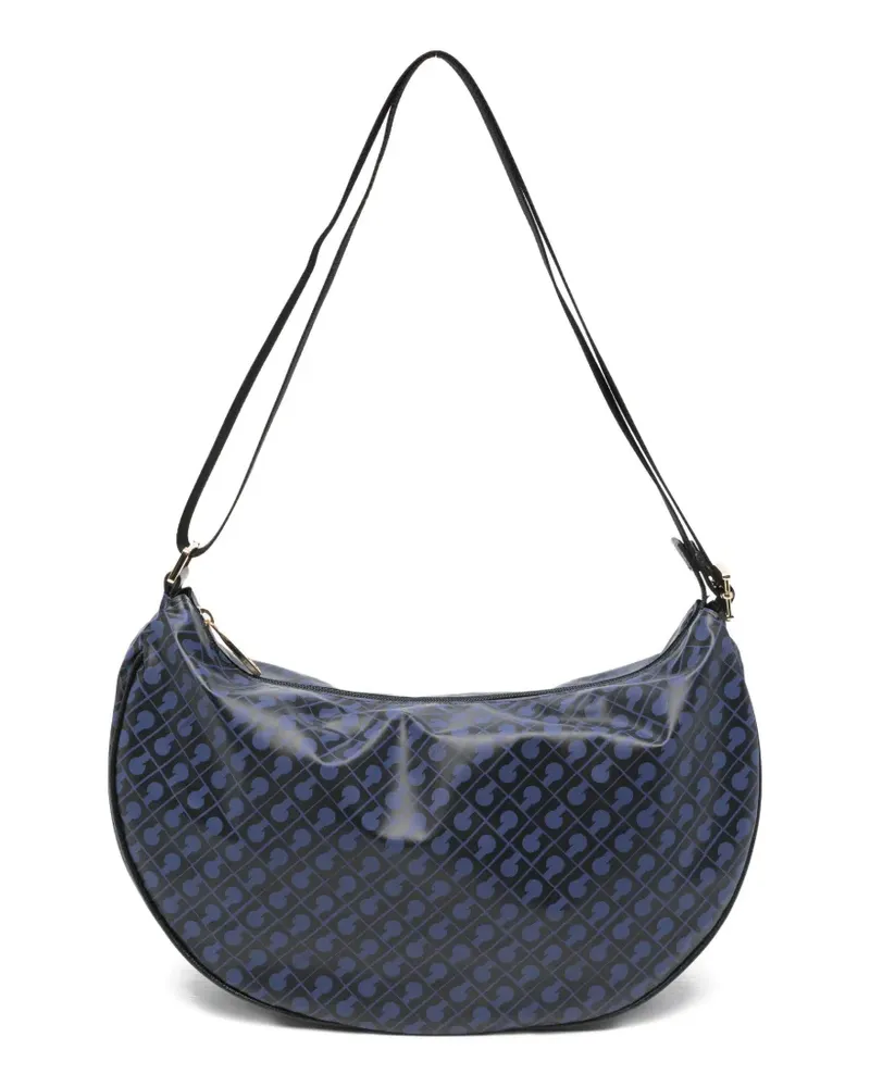 Gherardini monogram-print shoulder bag - Schwarz Schwarz