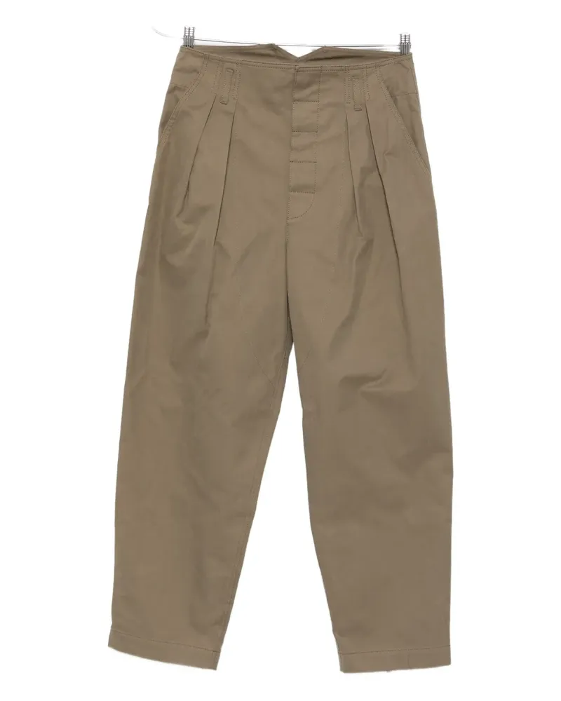 Moschino Hose mit Bundfalten - Grün Grün