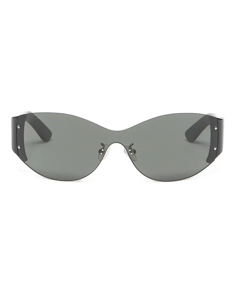 PLEASURES wrap-frame sunglasses - Schwarz Schwarz