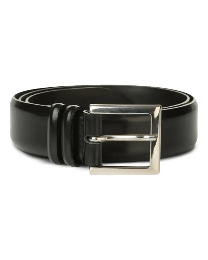 Orciani buckle-fastening leather belt - Schwarz Schwarz