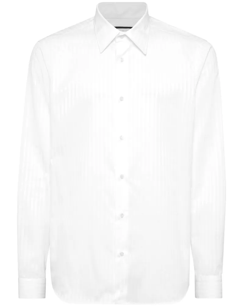 Philipp Plein Klassisches Hemd - Weiß Weiß