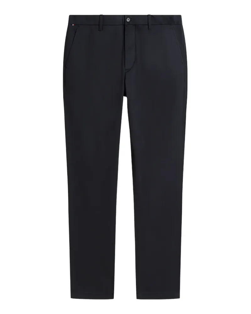Tommy Hilfiger logo-patch chino trousers - Blau Blau