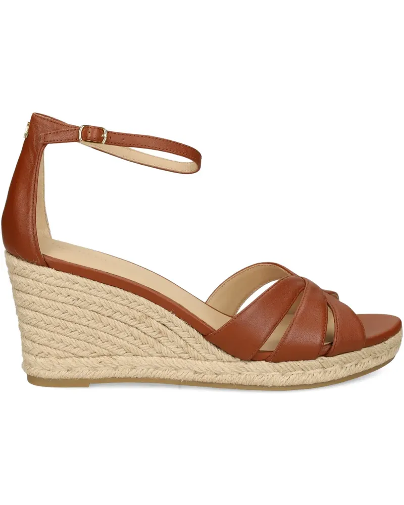 Ralph Lauren crisscross-strap wedge sandals - Braun Braun