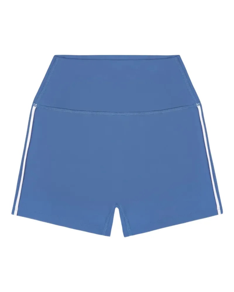 SPORTY & RICH Shorts mit seitlichen Streifen - Blau Blau