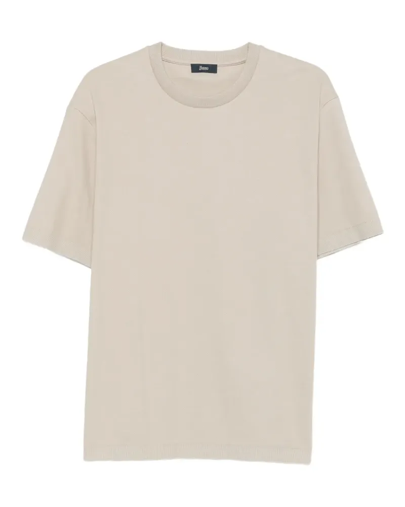 Herno crew-neck T-shirt - Nude Nude