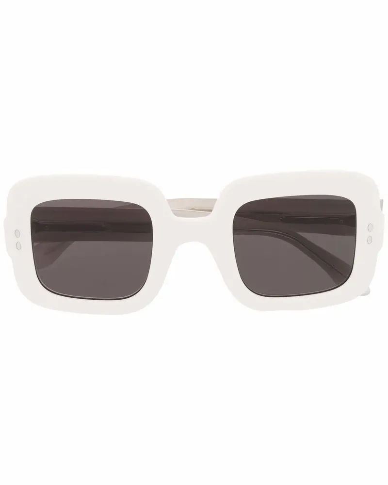 Isabel Marant Sonnenbrille mit eckigem Gestell - Weiß Weiß