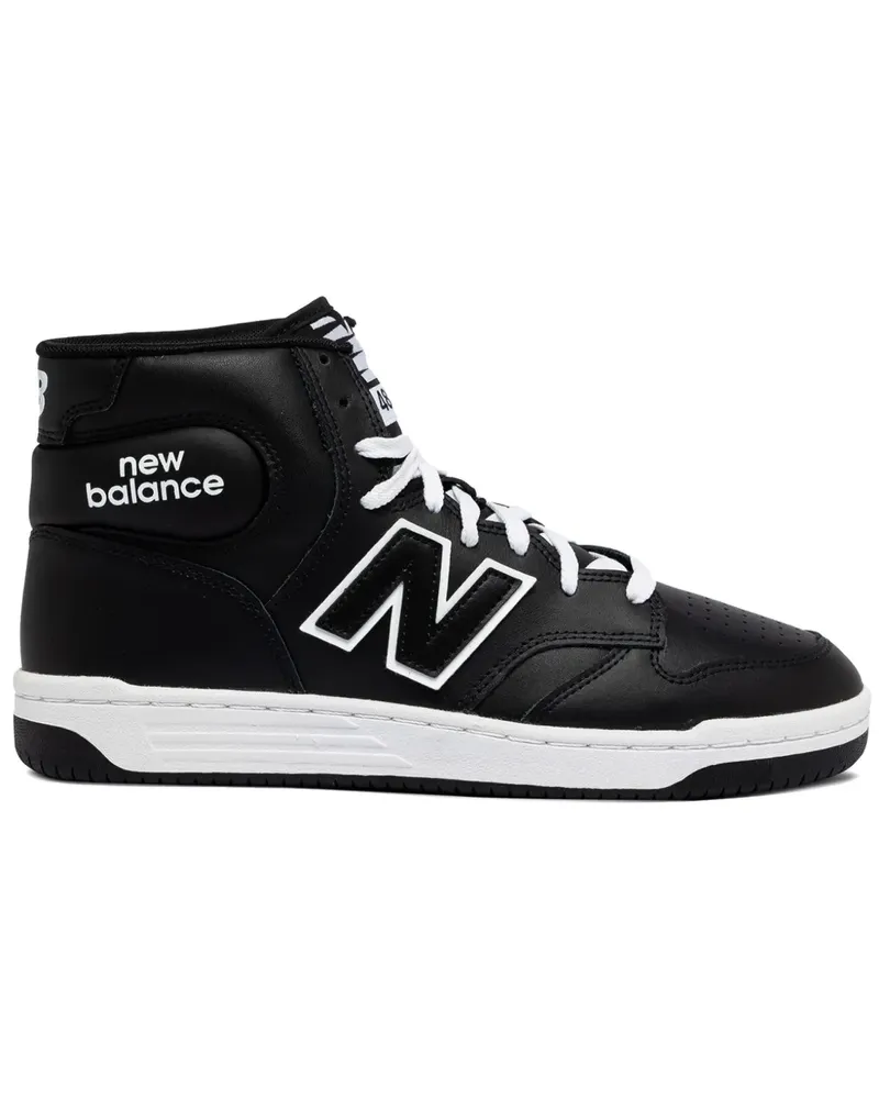 New Balance 480 High-Top-Sneakers - Schwarz Schwarz