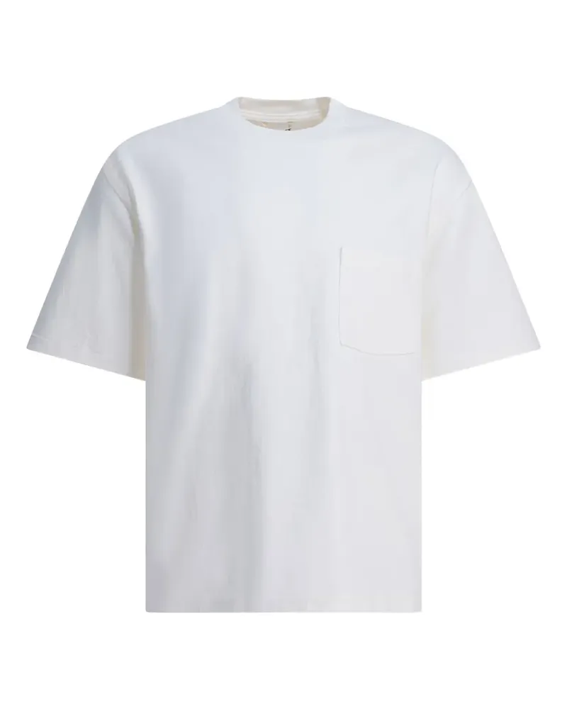 AURALEE T-Shirt mit Rundhalsausschnitt - Weiß Weiß