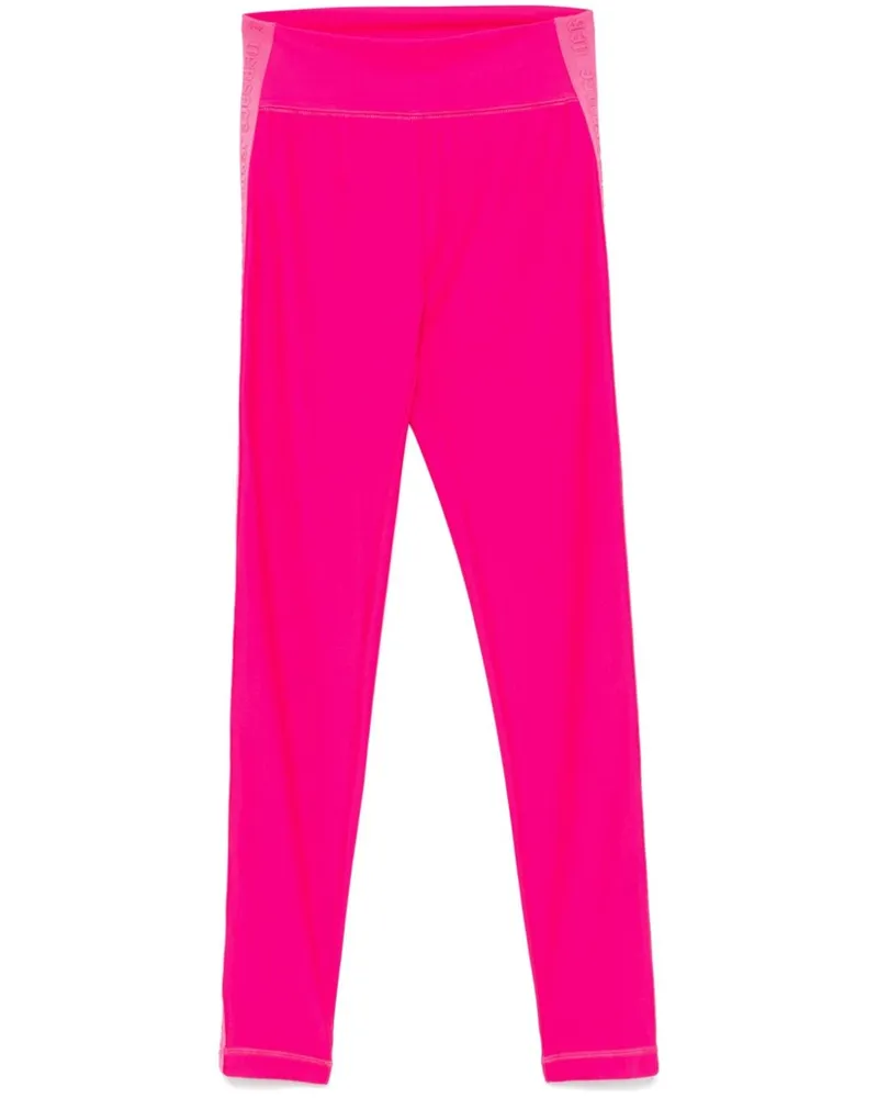 Versace Jeans Leggings mit Logo-Streifen - Rosa Rosa