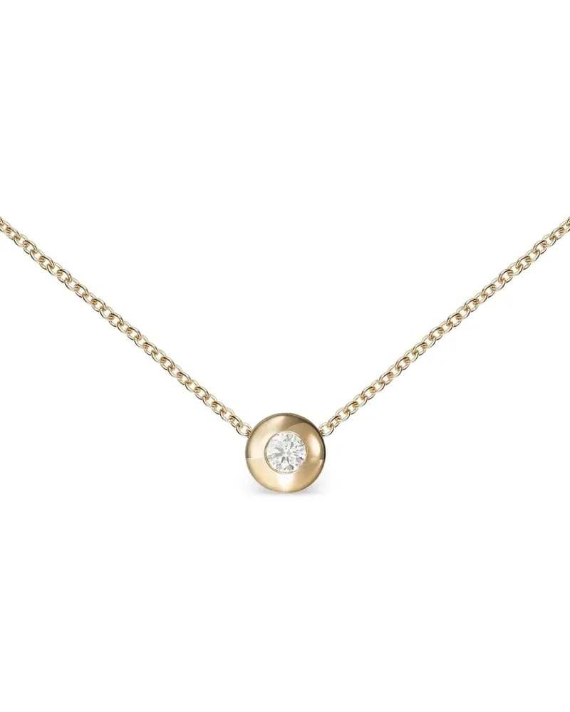 Melissa Kaye 18kt kleine Audrey Gelbgoldhalskette mit Diamantanhänger Gold