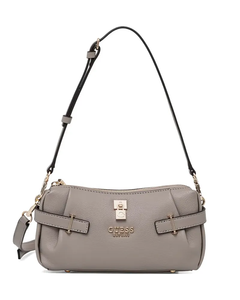 Guess Schultertasche mit Logo - Grau Grau