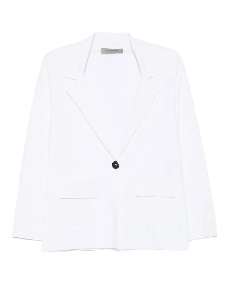 D.EXTERIOR single-button notch-lapels blazer - Weiß Weiß