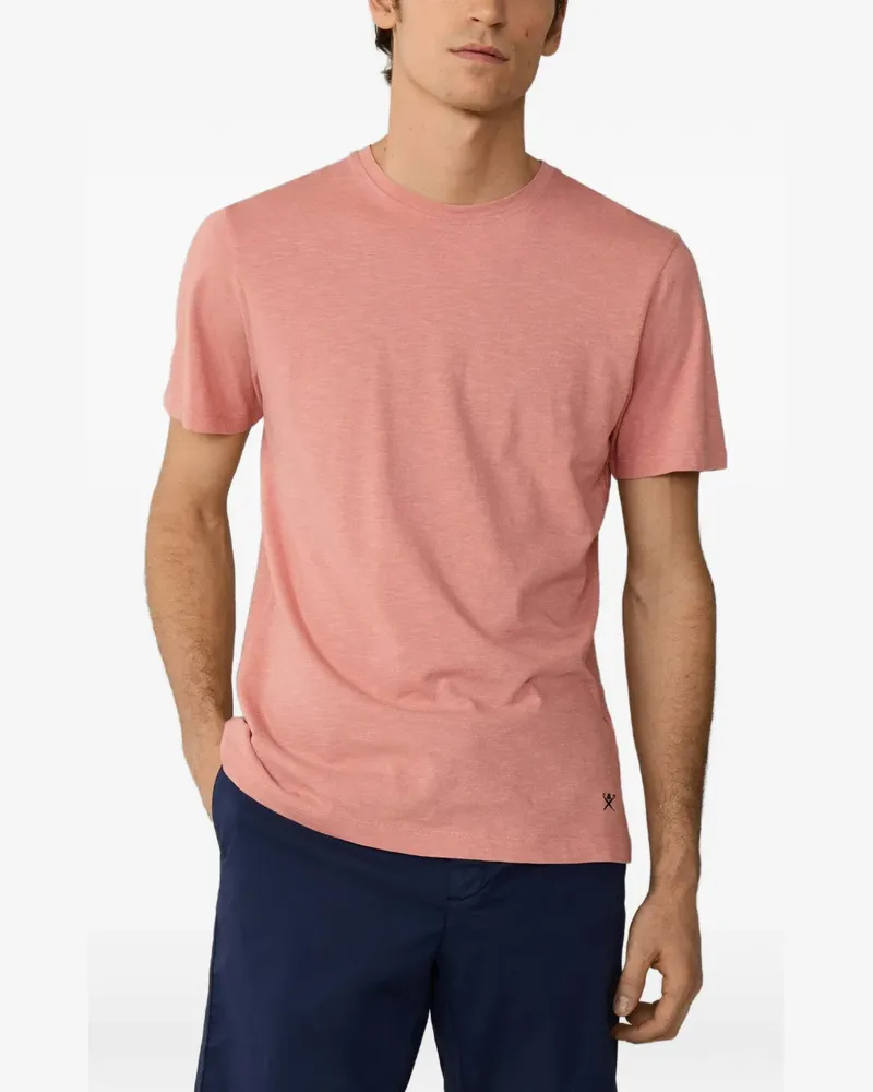 Hackett T-Shirt mit rundem Ausschnitt - Rosa Rosa