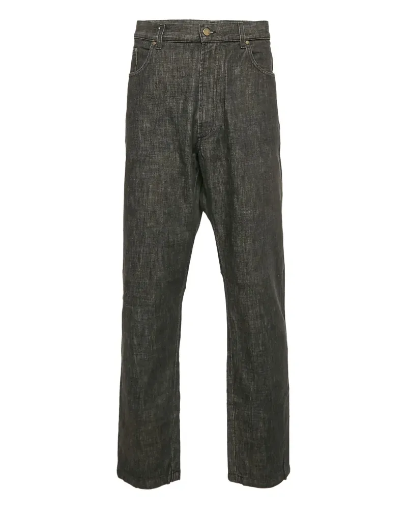 Ermenegildo Zegna Pre-owned Hose aus Baumwolle - Schwarz Schwarz