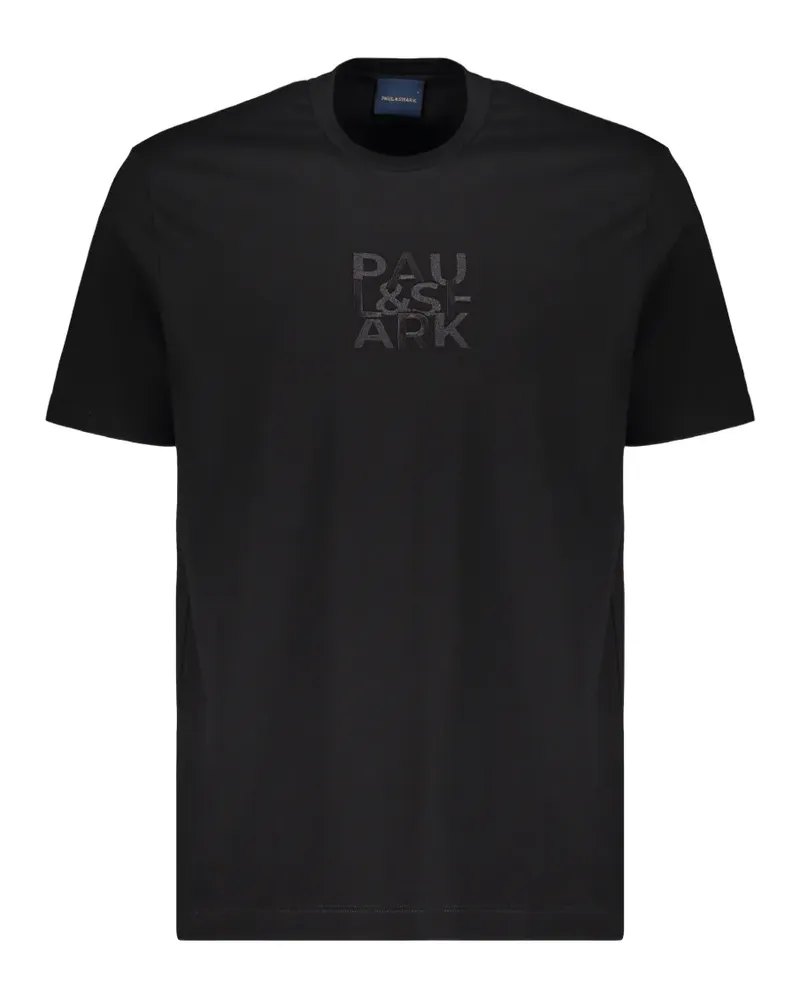 Paul & Shark logo-embroidered cotton T-shirt - Schwarz Schwarz