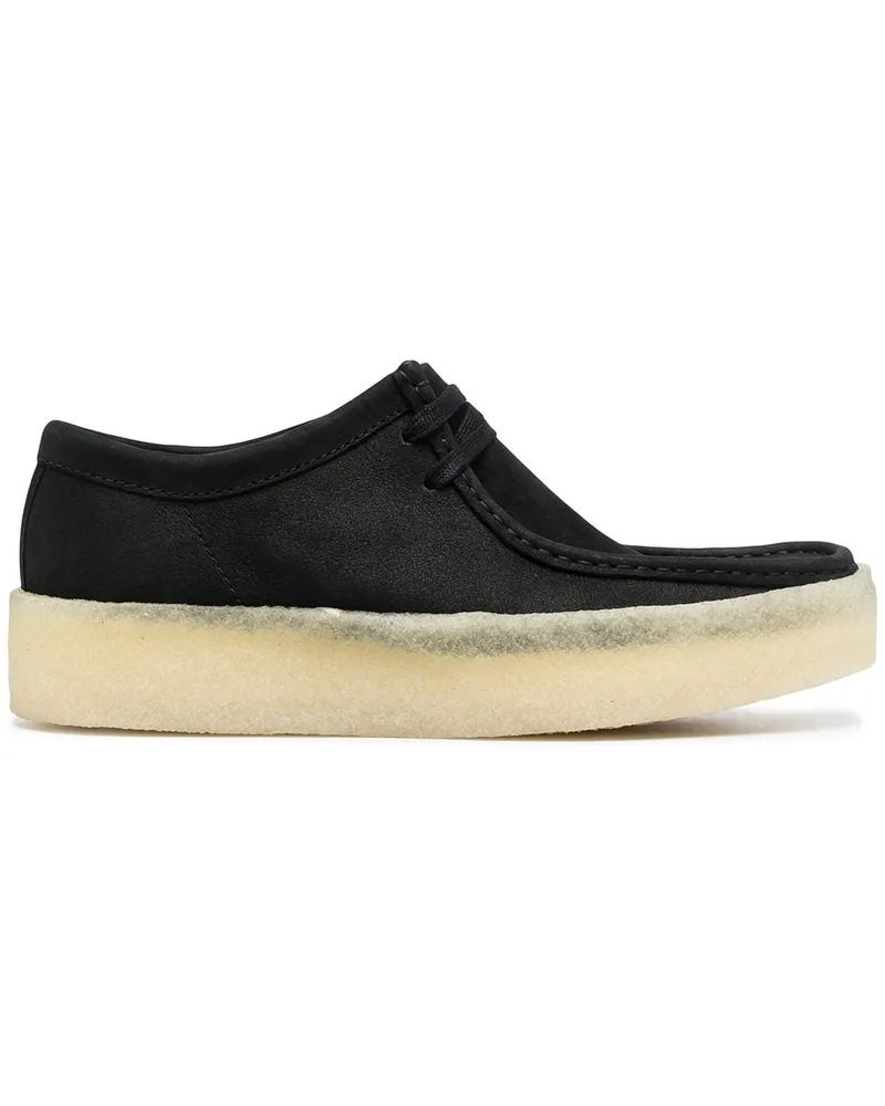 Clarks Wallabee Schnürschuhe aus Wildleder - Schwarz Schwarz