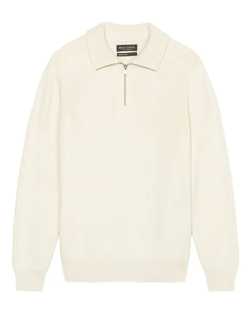Marc O'Polo Pullover mit Reißverschlusskragen - Nude Nude