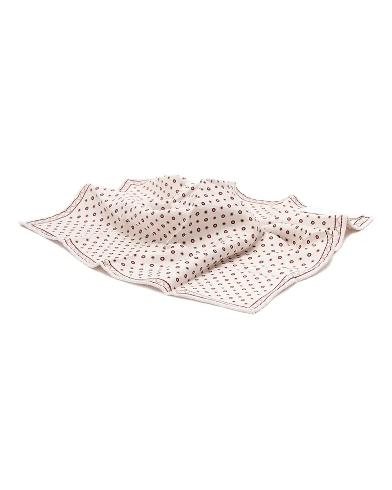 Brunello Cucinelli Geometrisch gemusterter Schal - Nude Nude
