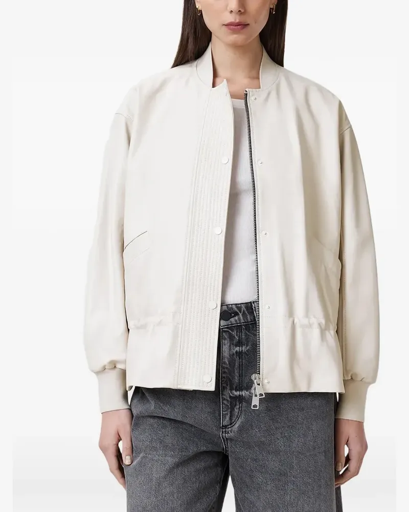 AllSaints Sofi drawstring long-sleeve jacket - Nude Nude