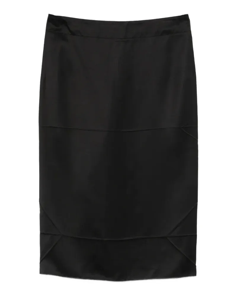 N° 21 Midirock mit Reißverschluss - Schwarz Schwarz