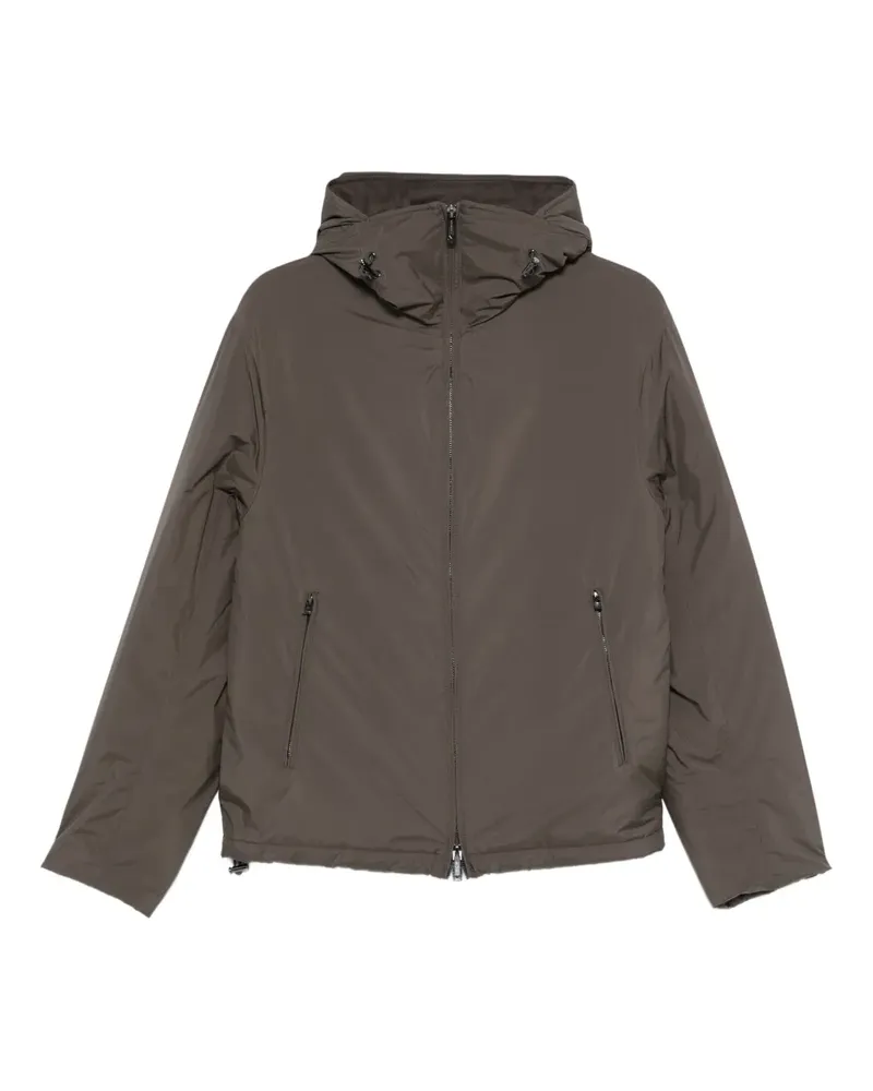 Emporio Armani Kapuzenjacke mit Reißverschluss - Braun Braun