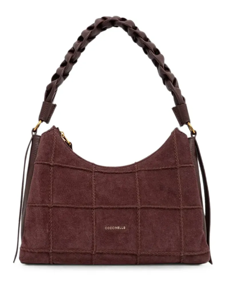 Coccinelle quilted braided-handle shoulder bag - Braun Braun