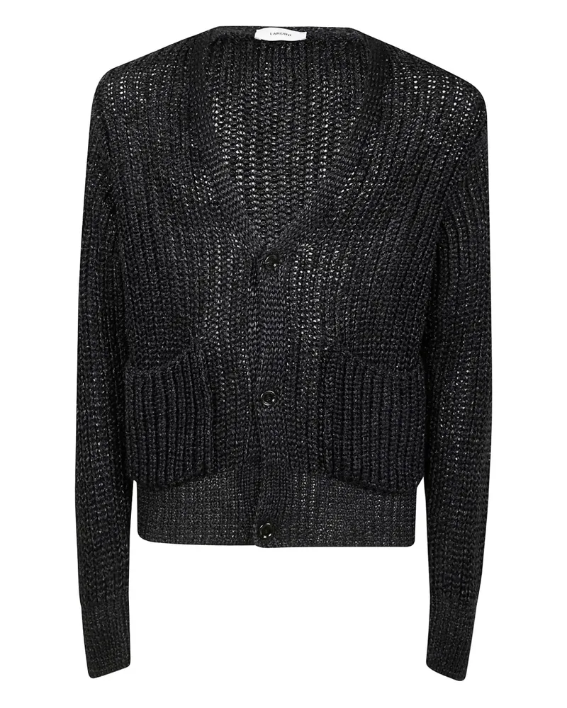 LARDINI Cardigan mit V-Ausschnitt - Blau Blau