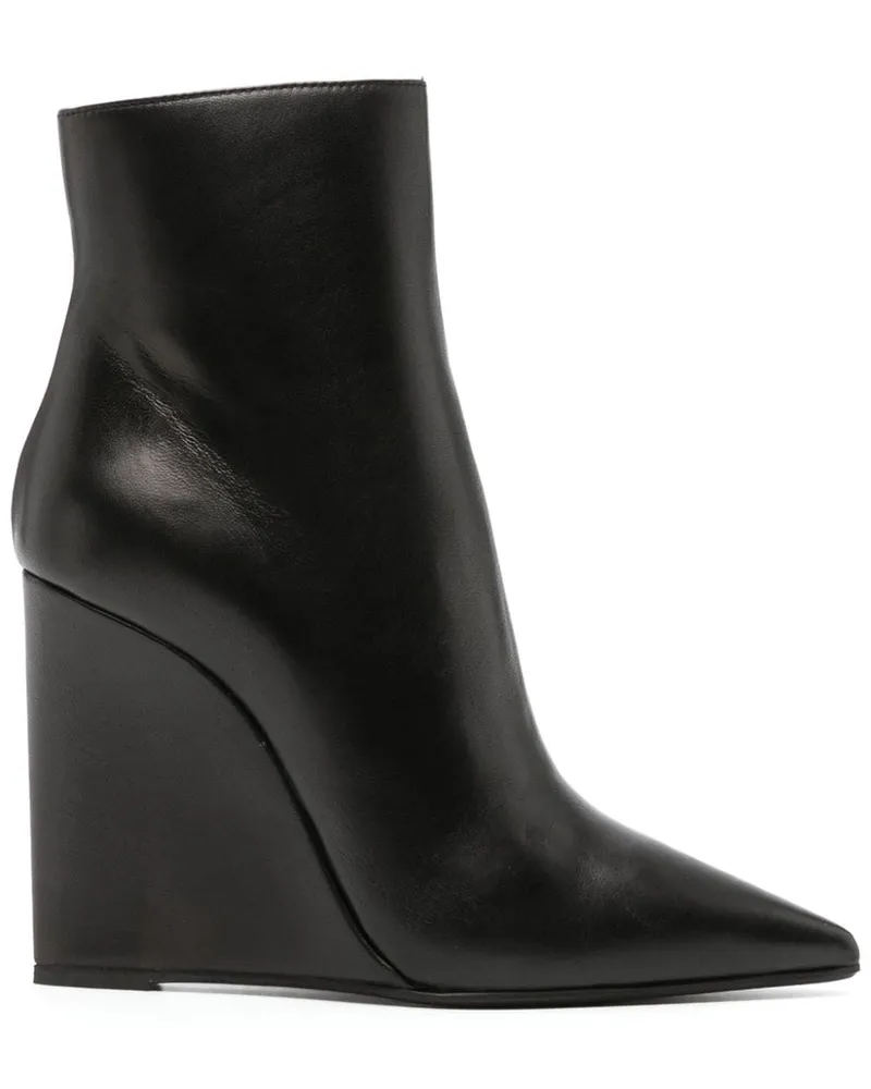 Le Silla Stiefel mit Wedge-Absatz 120mm - Schwarz Schwarz