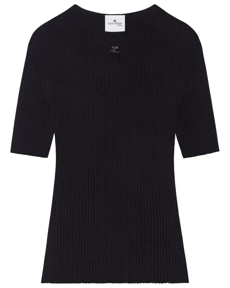 Courrèges Solar Light Pullover - Schwarz Schwarz