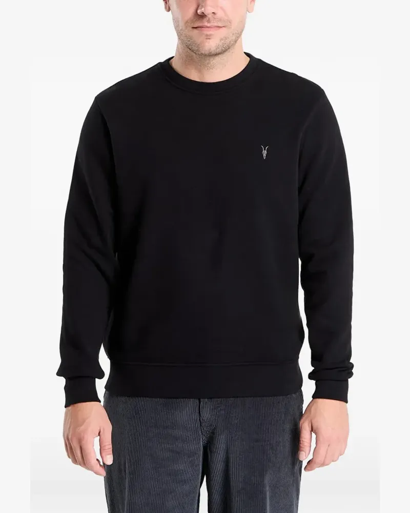 AllSaints Raven logo-embroidered sweatshirt - Schwarz Schwarz