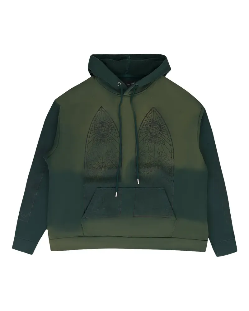 WHO DECIDES WAR Witness graphic-print hoodie - Grün Grün