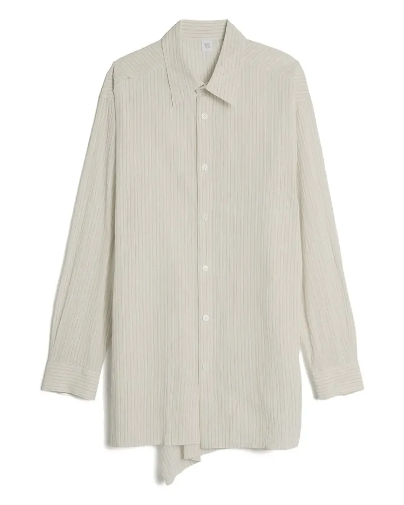 Yohji Yamamoto Asymmetrischer Nadelstreifenrock - Nude Nude