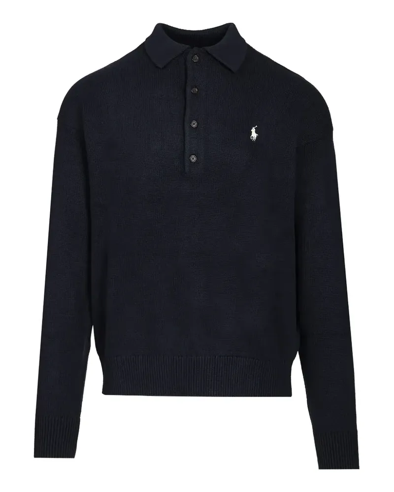 Ralph Lauren polo-collar sweater - Blau Blau