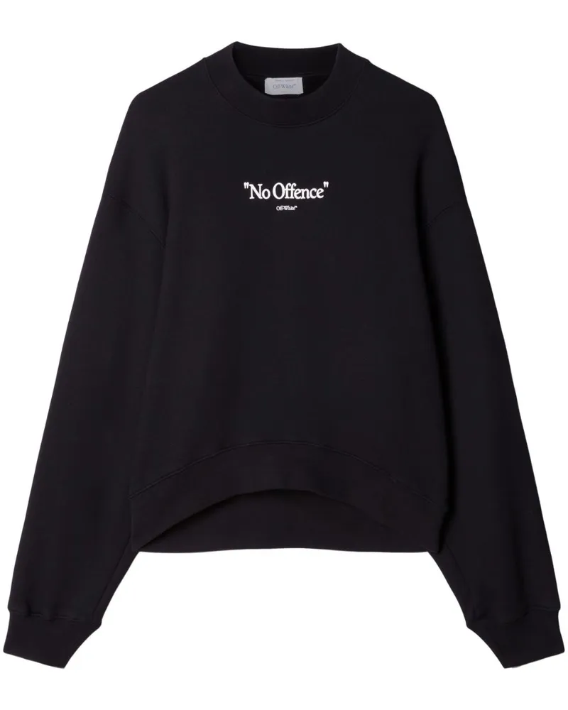 OFF-WHITE No Offence Sweatshirt im Oversized-Look Schwarz