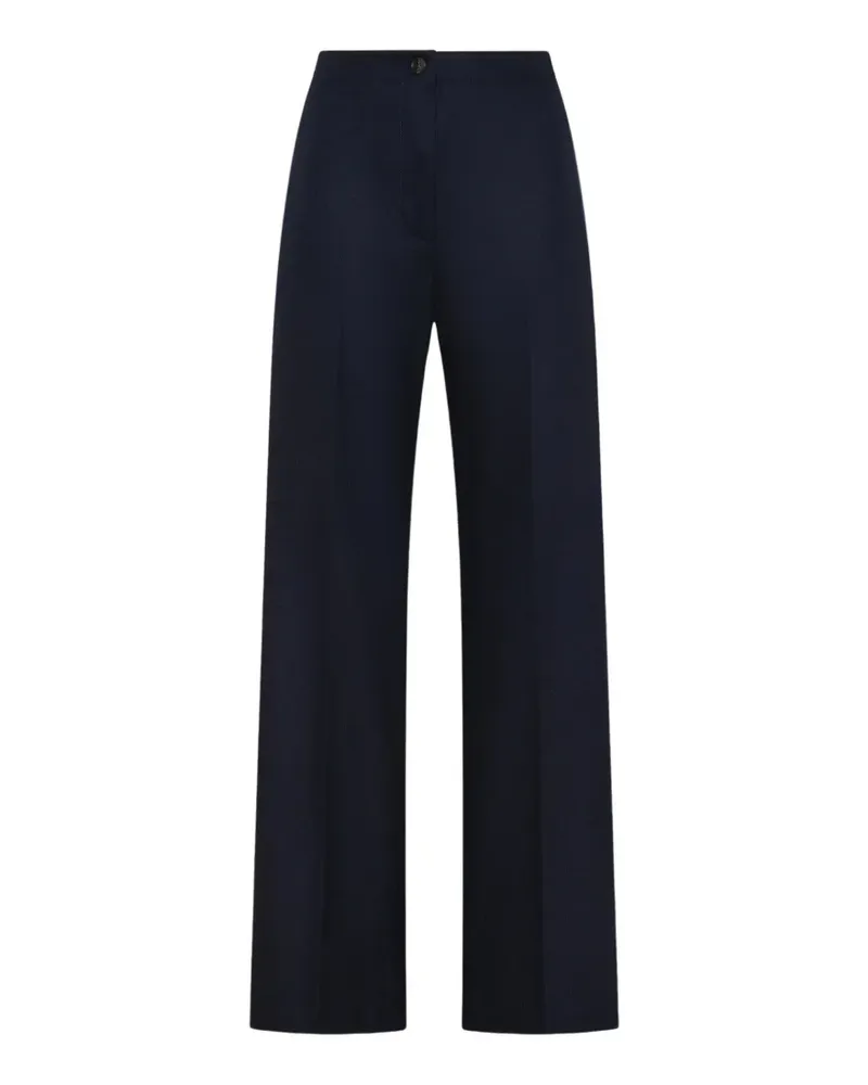 Seventy pressed-crease wide-leg trousers - Blau Blau