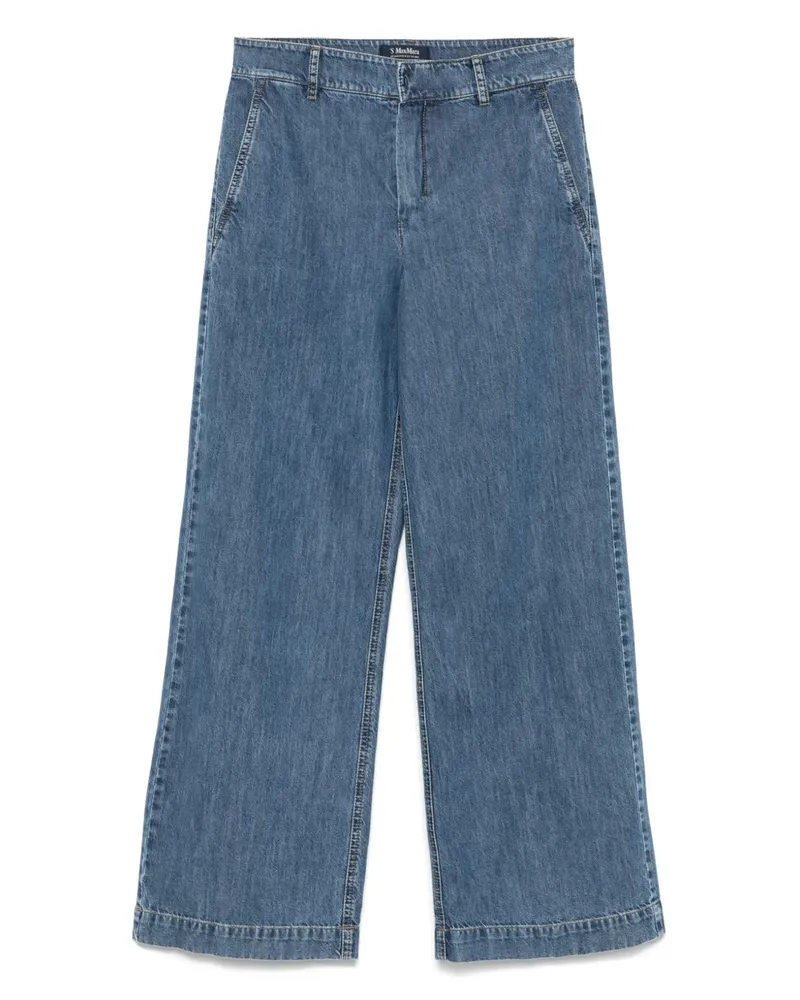 Max Mara Jeans mit geradem Bein - Blau Blau