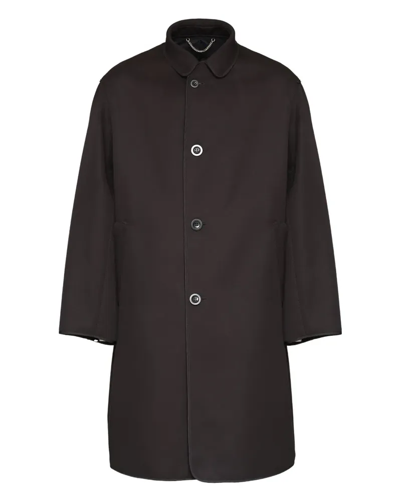 Maison Margiela Geknöpfter Mantel - Schwarz Schwarz