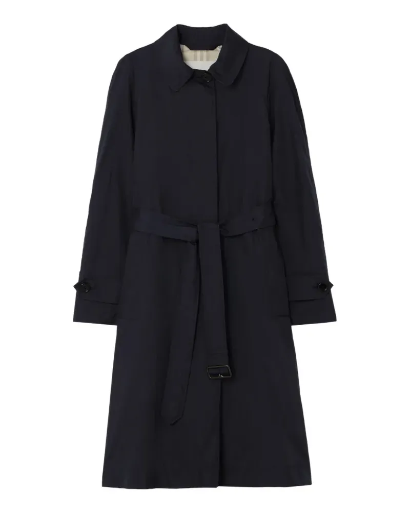 Burberry long belted nylon Tickhill car coat - Blau Blau