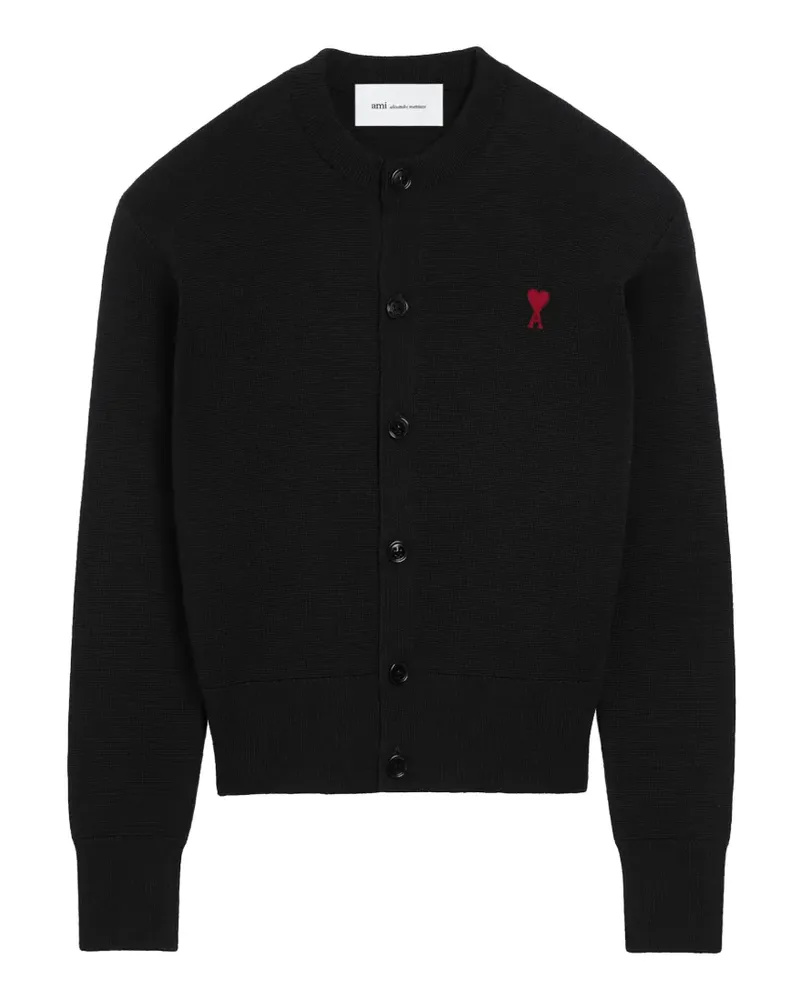 AMI Paris Ami de Coeur Cardigan - Schwarz Schwarz