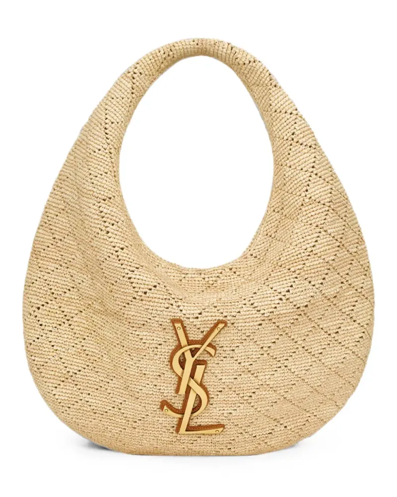 Saint Laurent Gewebter Cassandre Tote Bag - Nude Nude