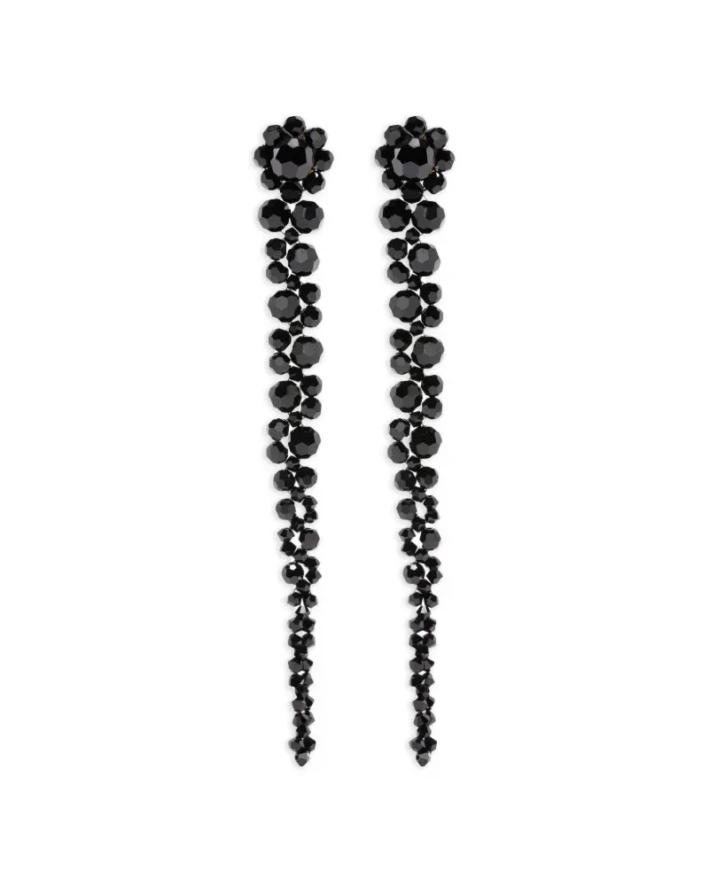 Simone Rocha beaded drop earrings - Schwarz Schwarz