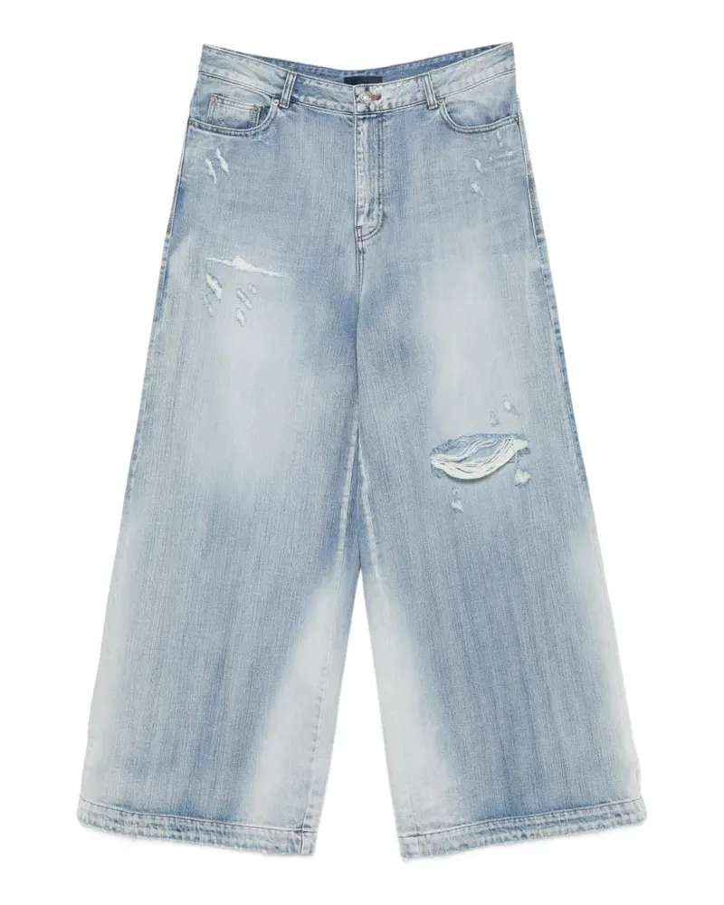 JUUN.J distressed wide-leg jeans - Blau Blau