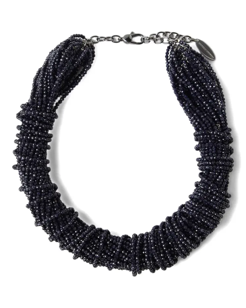 Brunello Cucinelli Sandstone Choker - Blau Blau