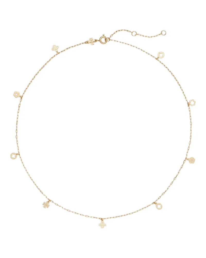 Tory Burch clover charm necklace - Gold Gold